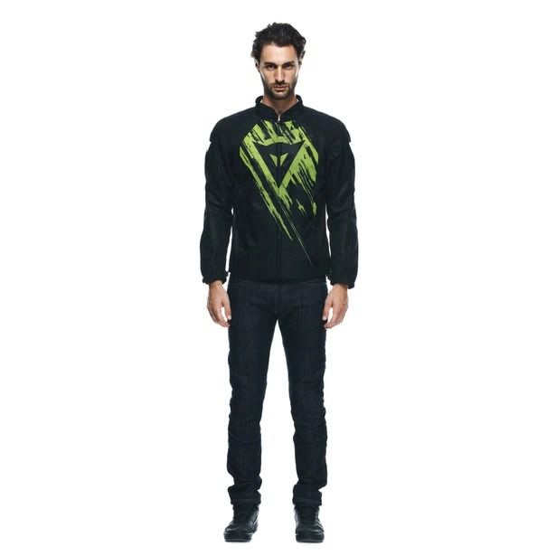 Dainese Herosphere Air Tex Jacket Black/Fluo Yellow Tarmac : Delivery in 5 days